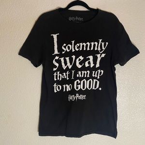 Harry Potter I Solemnly Swear Black Women’s T-shirt Size M